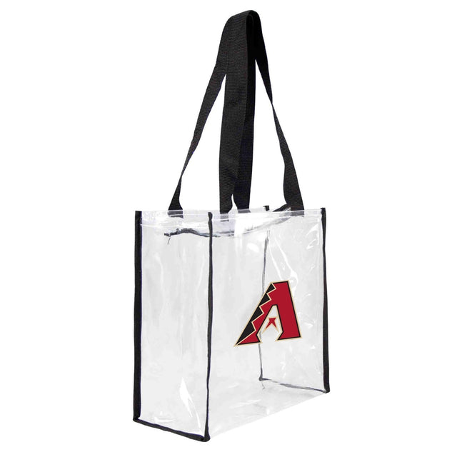 Bolsa de mano cuadrada transparente con logo del estadio de los Diamondbacks de Arizona