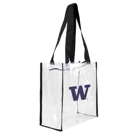 ~Washington Huskies Clear Square Stadium Tote - Special Order~ backorder