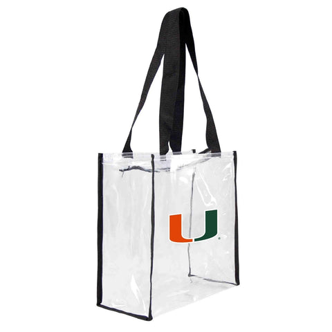 ~Miami Hurricanes Tote Clear Square Stadium - Special Order~ backorder