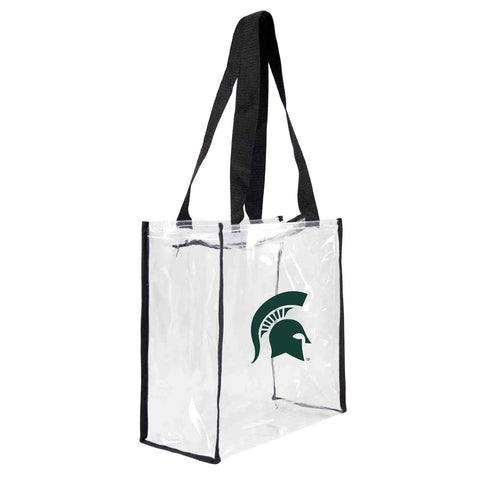 ~Michigan State Spartans Clear Square Stadium Tote - Special Order~ backorder
