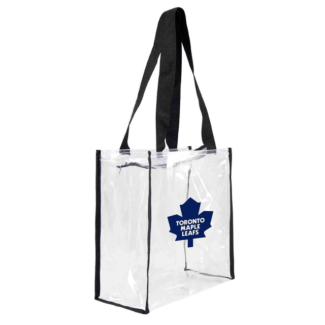 Bolsa de mano cuadrada transparente con logo del estadio de los Toronto Maple Leafs