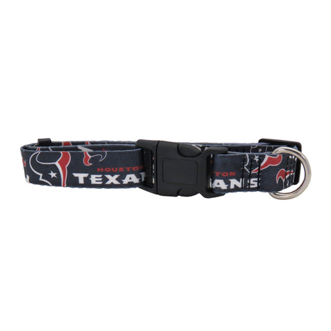 Houston Texans Pet Collar Size M - Special Order
