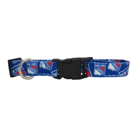 New York Rangers Pet Collar Size M - Special Order