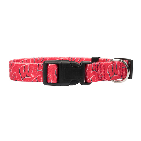 Wisconsin Badgers Pet Collar Size S - Special Order