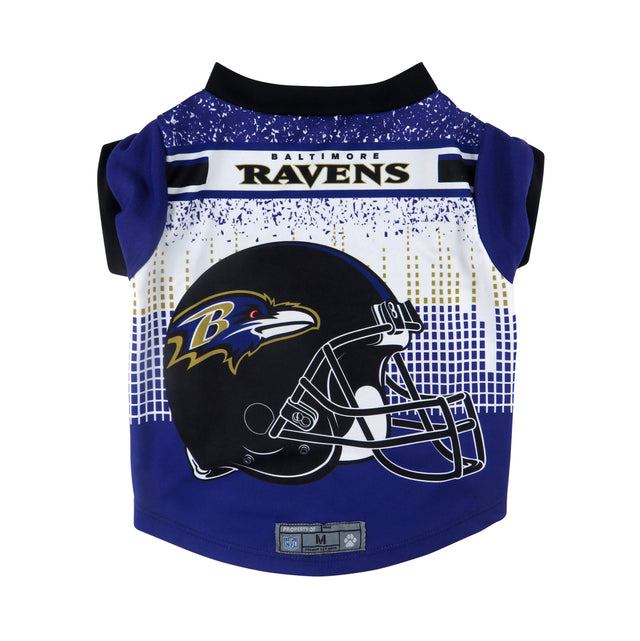 Camiseta de rendimiento para mascotas de los Baltimore Ravens, talla XS