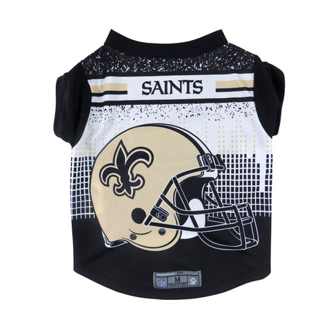 New Orleans Saints Pet Performance Tee Shirt Size L