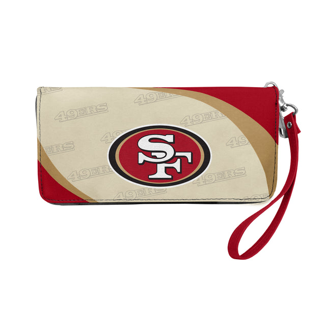 Cartera con diseño curvo de los San Francisco 49ers, estilo organizador, descontinuada