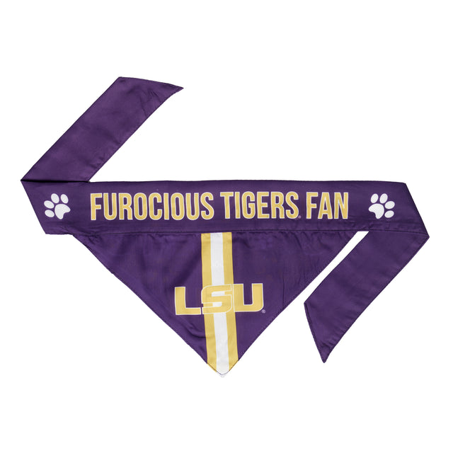 LSU Tigers Pet Bandanna Size XS