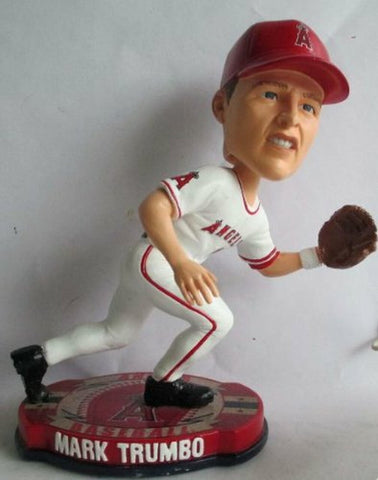 Los Angeles Angels Mark Trumbo Forever Collectibles Baseball Base Bobblehead CO
