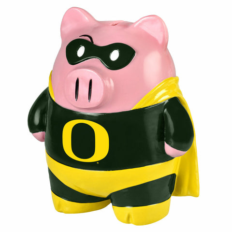 Oregon Ducks Piggy Bank - Large Stand Up Superhero CO