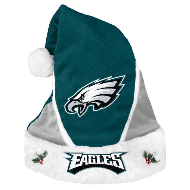 Gorro de Papá Noel con bloques de colores de los Philadelphia Eagles