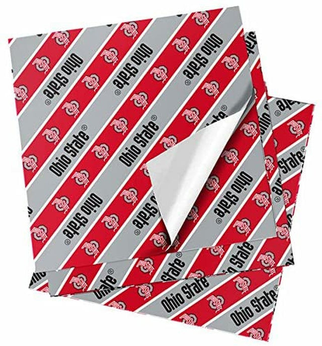 Equipo de rollos de papel para envolver regalos de Ohio State Buckeyes