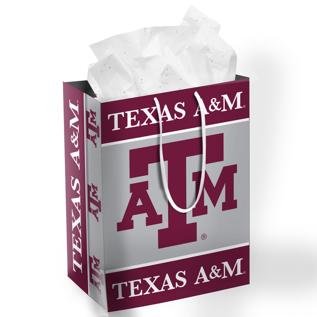 Bolsa de regalo mediana de los Texas A&amp;M Aggies para las fiestas