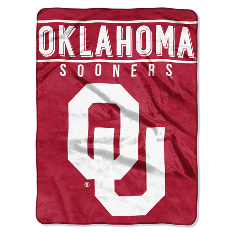 ~Oklahoma Sooners Blanket 60x80 Raschel Basic Design~ backorder