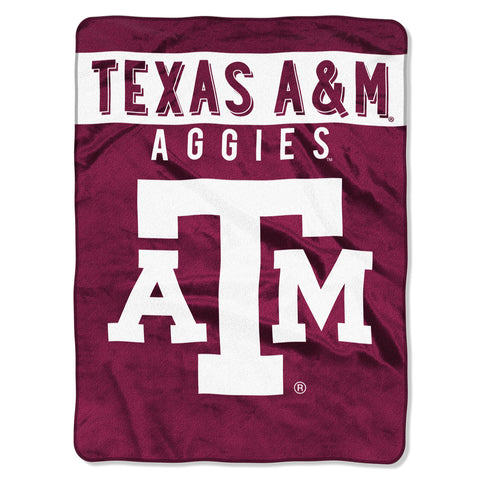 ~Texas A&M Aggies Blanket 60x80 Raschel Basic Design~ backorder