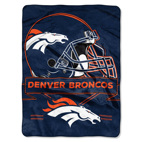 ~Denver Broncos Blanket 60x80 Raschel Prestige Design~ backorder