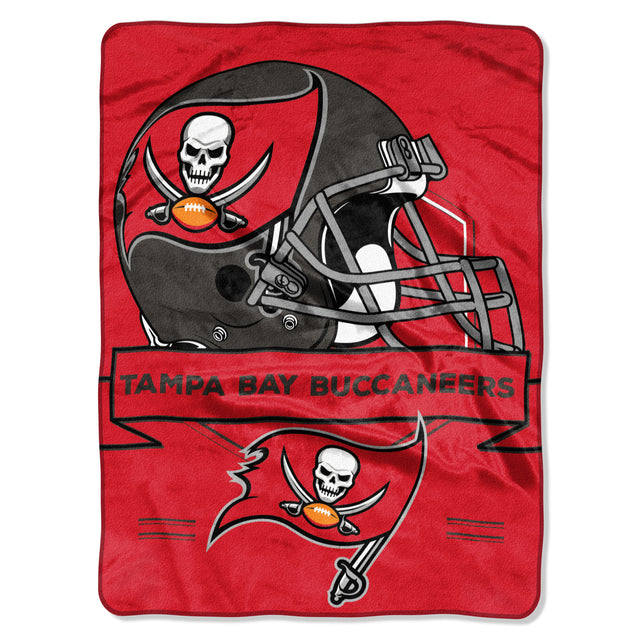 Manta de los Tampa Bay Buccaneers de 60 x 80 pulgadas, diseño de Raschel Prestige