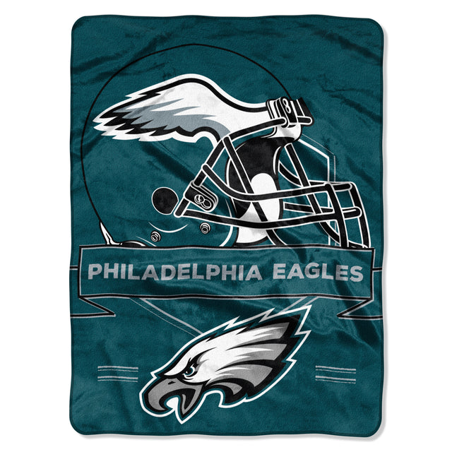 Manta de los Philadelphia Eagles de 60 x 80 pulgadas, diseño de Raschel Prestige