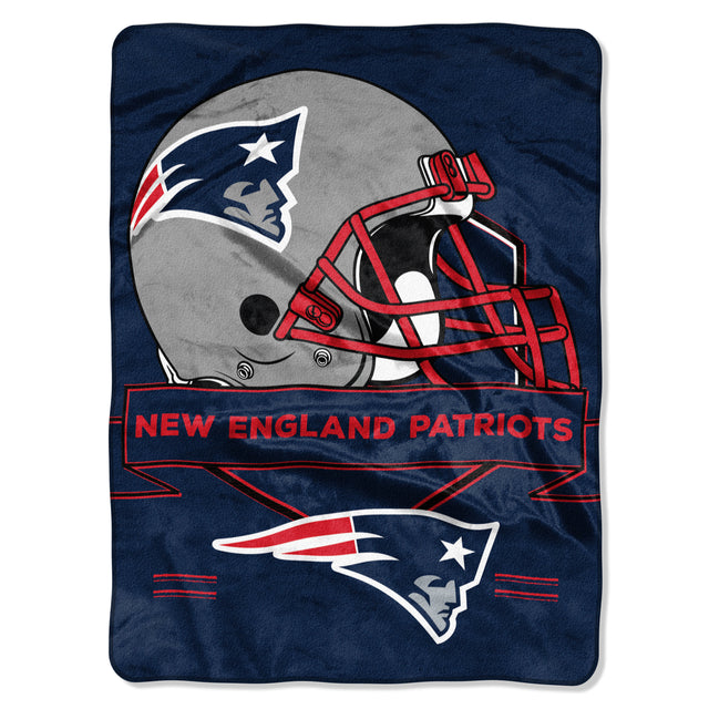 New England Patriots Blanket 60x80 Raschel Prestige Design