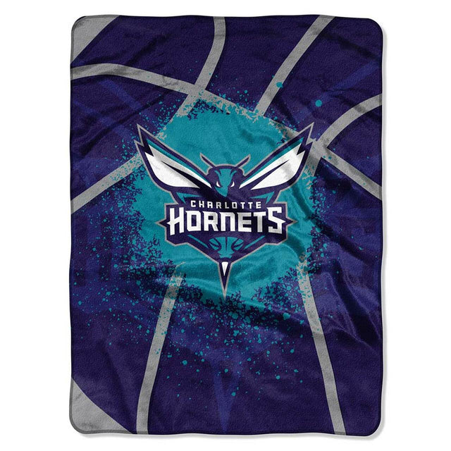 Charlotte Hornets Blanket 60x80 Raschel Shadow Play Design