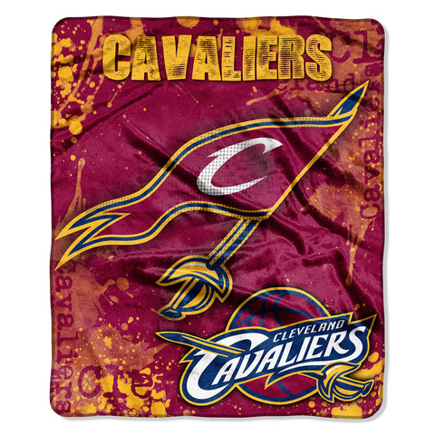 Cleveland Cavaliers Blanket 50x60 Raschel Drop Down Design