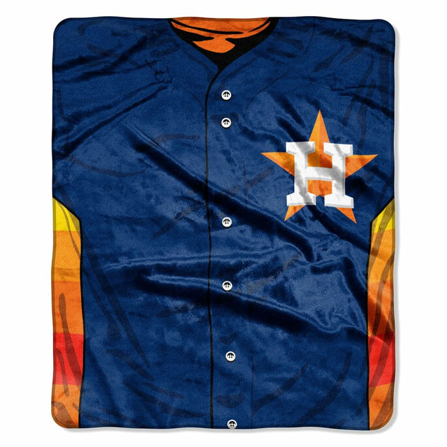 Manta de los Houston Astros de 50 x 60 cm con diseño de camiseta de Raschel