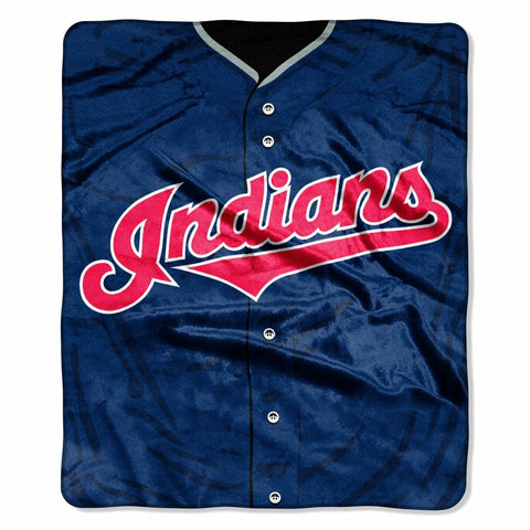 ~Cleveland Indians Blanket 50x60 Raschel Jersey Design~ backorder