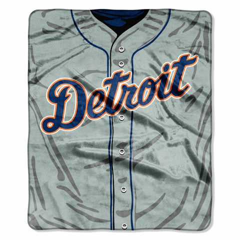 ~Detroit Tigers Blanket 50x60 Raschel Jersey Design~ backorder