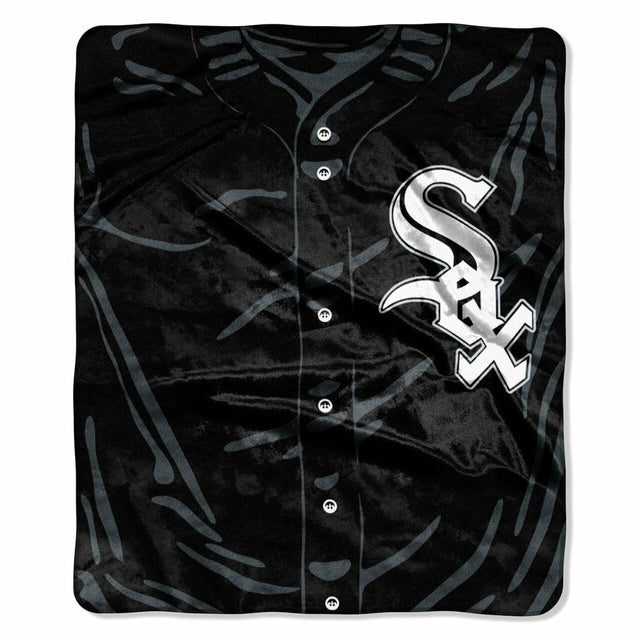 Chicago White Sox Blanket 50x60 Raschel Jersey Design