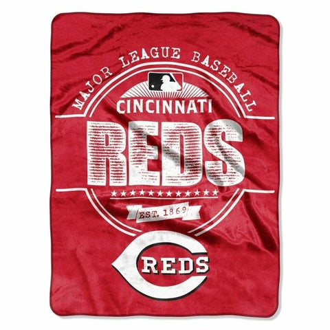 ~Cincinnati Reds Blanket 46x60 Raschel Structure Design Rolled~ backorder