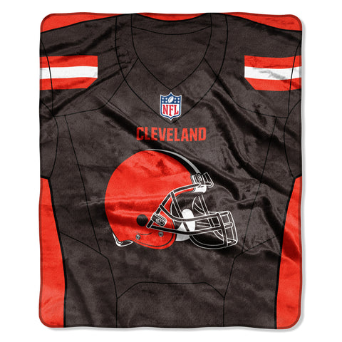 ~Cleveland Browns Blanket 50x60 Raschel Jersey Design~ backorder