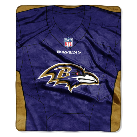 ~Baltimore Ravens Blanket 50x60 Raschel Jersey Design~ backorder