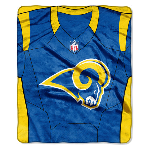 ~Los Angeles Rams Blanket 50x60 Raschel Jersey Design~ backorder