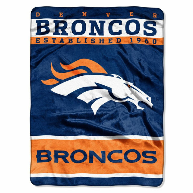 Manta de los Denver Broncos de 60 x 80 cm, diseño de Raschel 12th Man