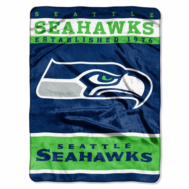 Seattle Seahawks Blanket 60x80 Raschel 12th Man Design