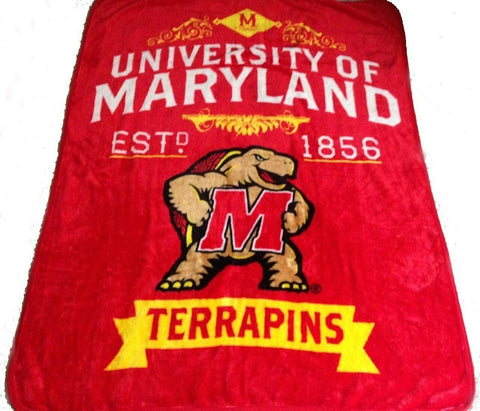 ~Maryland Terrapins Blanket 50x60 Raschel Label Design~ backorder