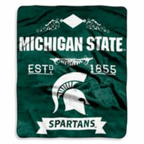 ~Michigan State Spartans Blanket 50x60 Raschel Label Design~ backorder