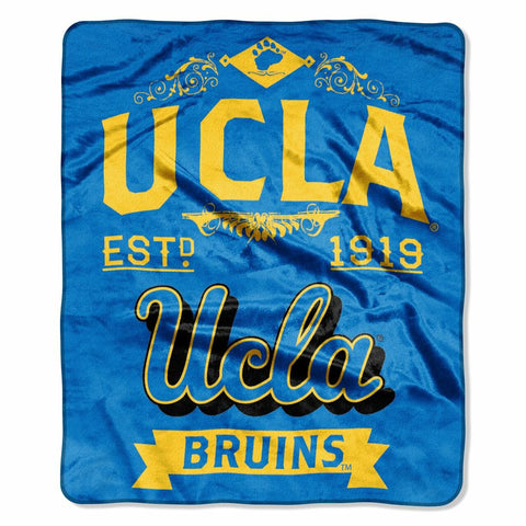 UCLA Bruins Blanket 50x60 Raschel Label Design