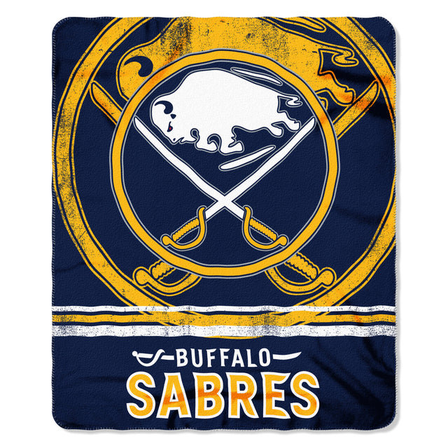 Buffalo Sabres Blanket 50x60 Fleece Fade Away Design