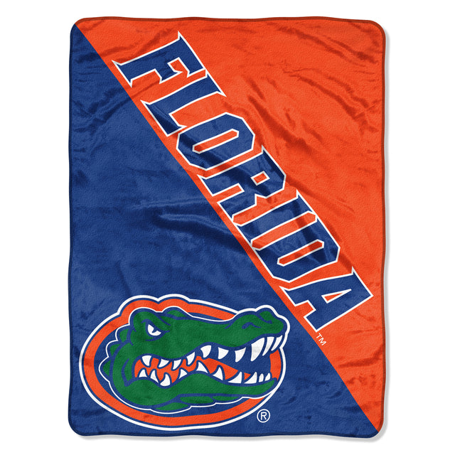 Florida Gators Blanket 46x60 Micro Raschel Halftone Design Rolled