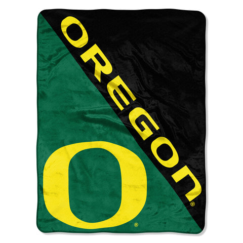 ~Oregon Ducks Blanket 46x60 Micro Raschel Halftone Design Rolled - Special Order~ backorder