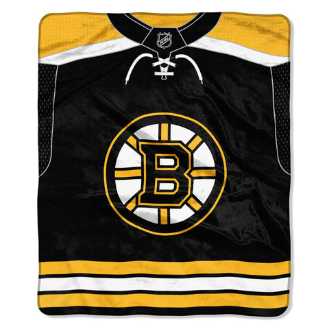 ~Boston Bruins Blanket 50x60 Raschel Jersey Design -New~ backorder