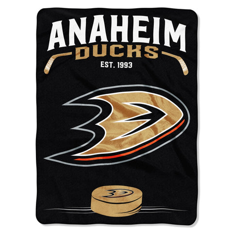 ~Anaheim Ducks Blanket 60x80 Raschel Inspired Design - Special Order~ backorder