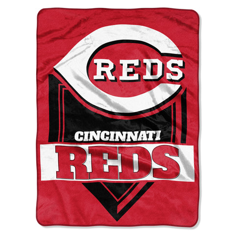 ~Cincinnati Reds Blanket 60x80 Raschel Home Plate Design - Special Order~ backorder