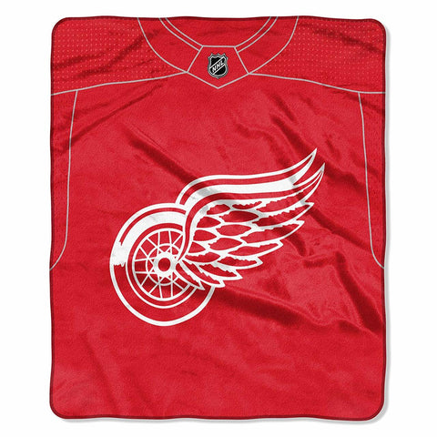 ~Detroit Red Wings Blanket 50x60 Raschel Jersey Design~ backorder