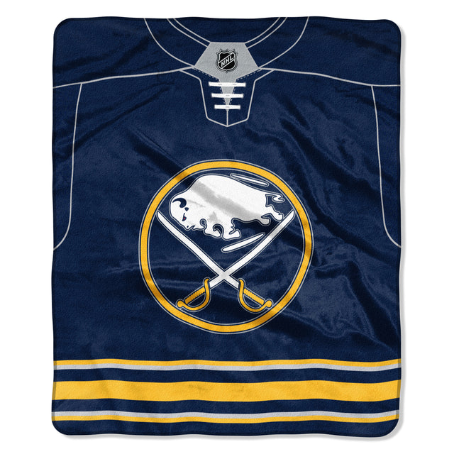 Manta Buffalo Sabres 50x60 Diseño de jersey Raschel