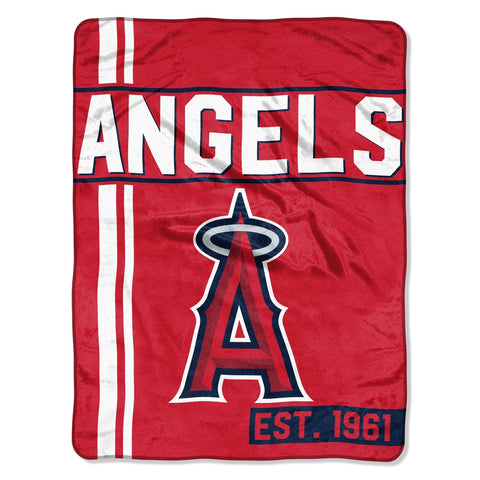 Los Angeles Angels Blanket 46x60 Micro Raschel Walk Off Design Rolled - Special Order