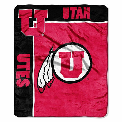 ~Utah Utes Blanket 50x60 Raschel School Spirit Design~ backorder