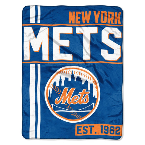 ~New York Mets Blanket 46x60 Micro Raschel Walk Off Design Rolled~ backorder