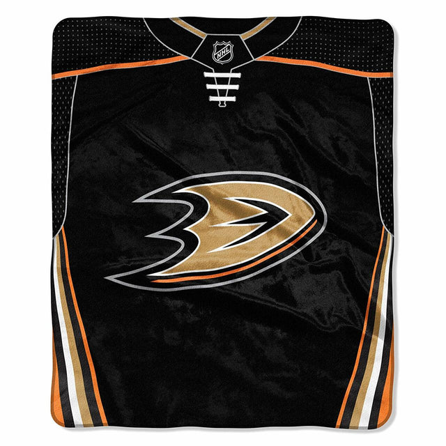 Manta de los Anaheim Ducks de 50 x 60 cm con diseño de camiseta de Raschel